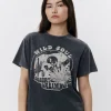ZENASW T-SHIRT - Stone washed black