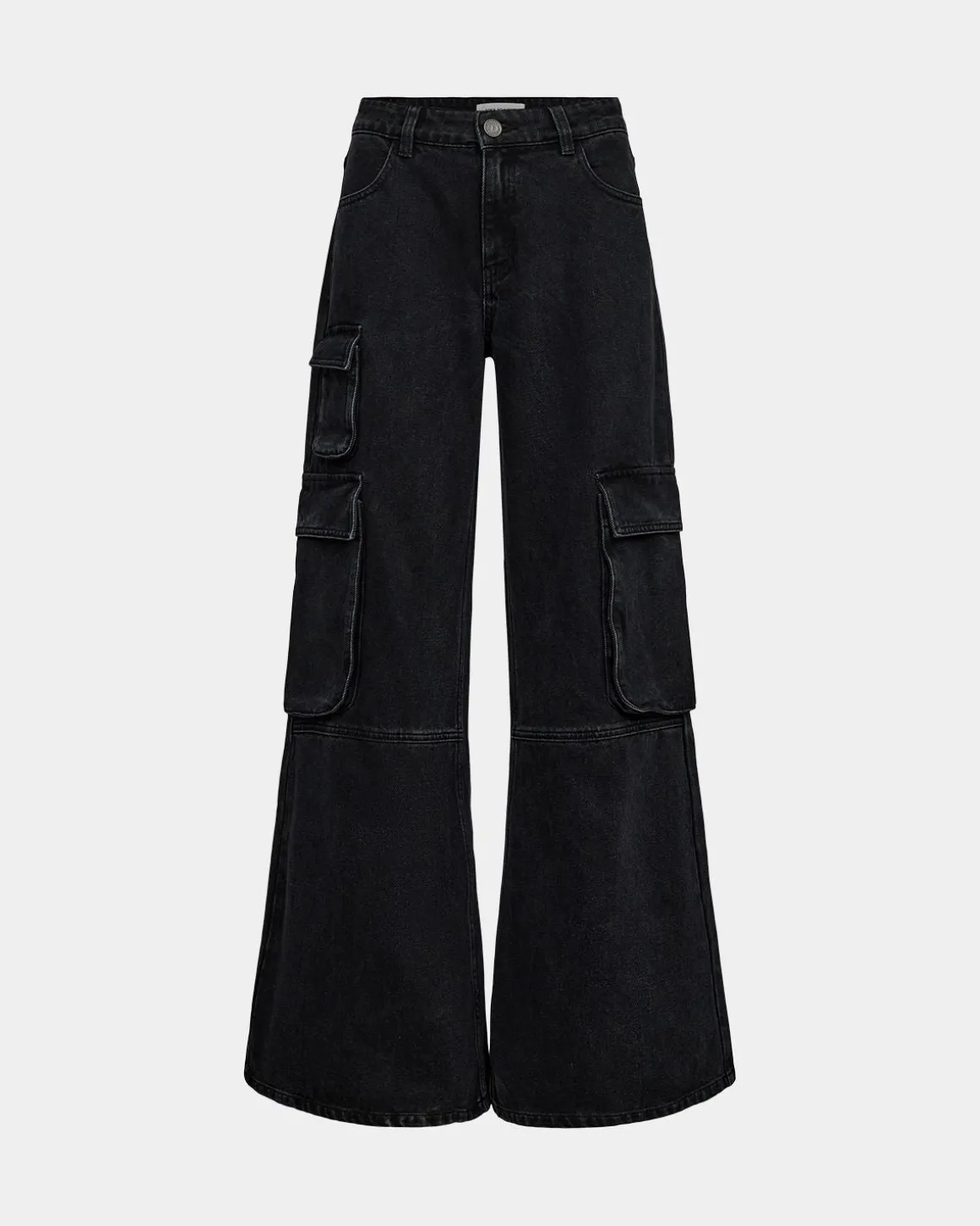 ZILASW TROUSERS - Washed black
