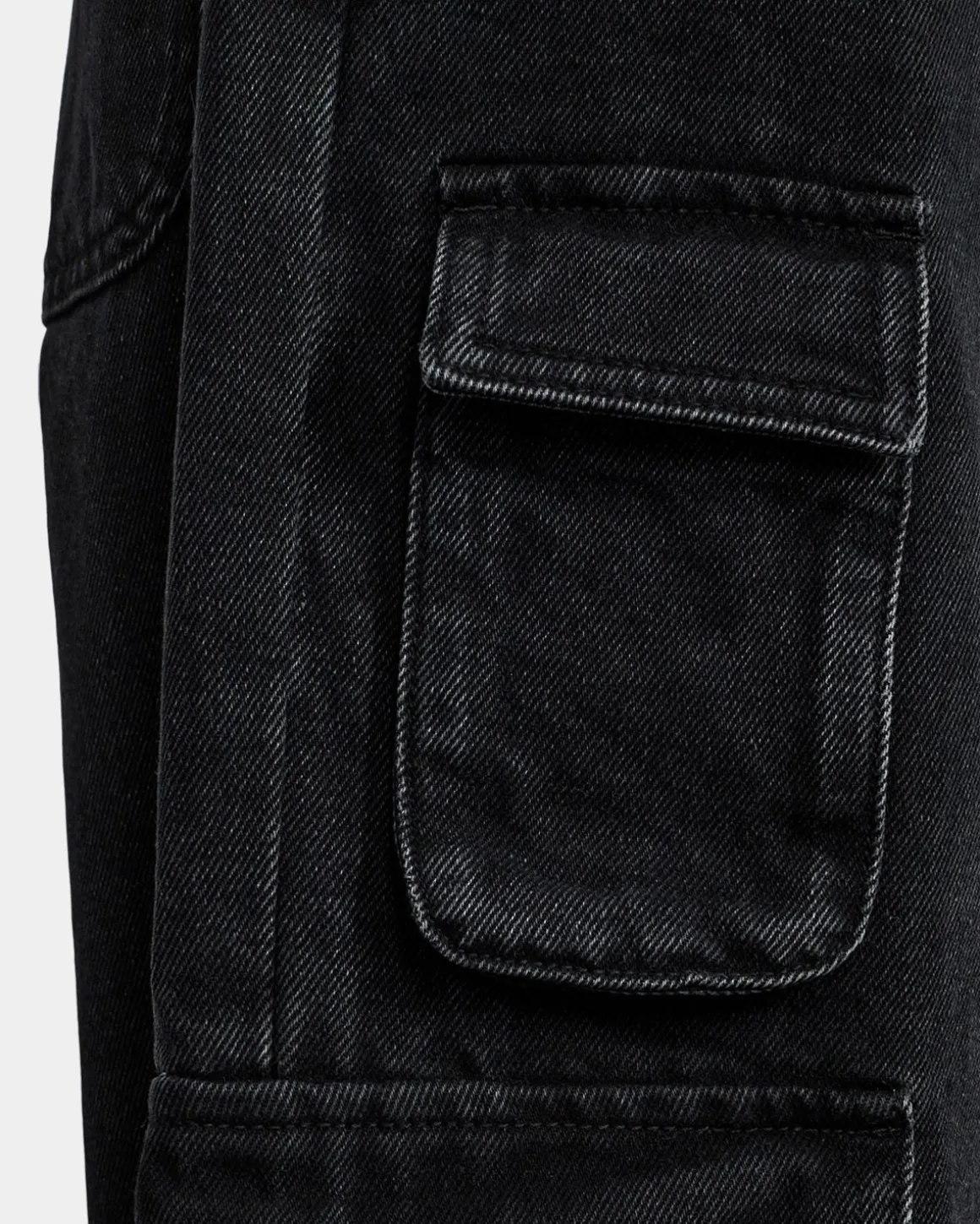 ZILASW TROUSERS - Washed black