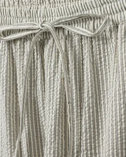 ABIGAILESW TROUSERS - Antique White w Black