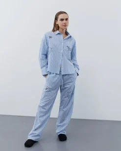 AbigaileSW Trousers - Blue striped