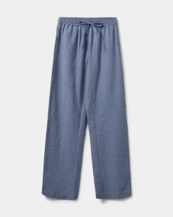 ABIGAILESW TROUSERS - Blue-Black w Antique White