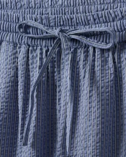 ABIGAILESW TROUSERS - Blue-Black w Antique White