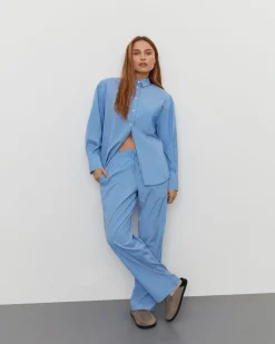 AbigaileSW Trousers - Blue striped