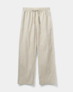 ABIGAILESW TROUSERS - Brown Striped