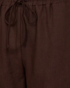 ABIGAILESW TROUSERS - Chocolate brown