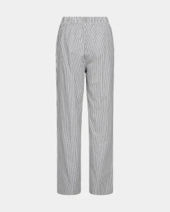 ABIGAILESW TROUSERS - Dark Blue striped