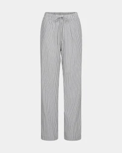 ABIGAILESW TROUSERS - Dark Blue striped