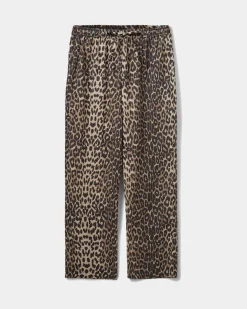 ABIGAILESY HIGH WAIST TROUSERS - Leopard