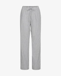 ABIGAILESY TROUSERS - Dark Blue striped