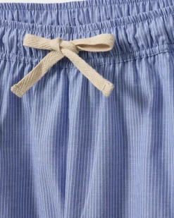 ABIGAILESY TROUSERS - Light Blue striped