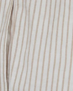 ABIGAILESY TROUSERS - Light Brown Striped