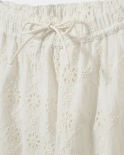 ABIGALESY HIGH WAIST TROUSERS - Snow white