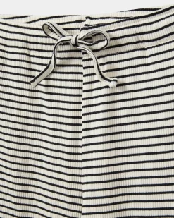 ABIGALESY TROUSERS - Black striped