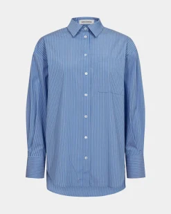 ADALENESW SHIRT - Blue striped