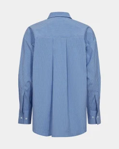 ADALENESW SHIRT - Blue striped