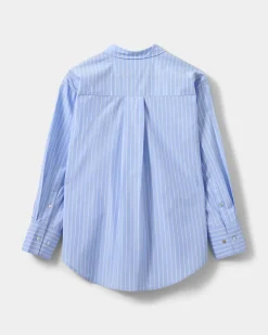 ADALENESW SHIRT - Light Blue striped