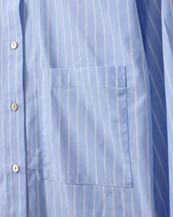 ADALENESW SHIRT - Light Blue striped