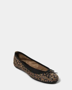 AgnesSY Ballerina - Light brown leopard