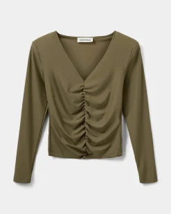 AIDASW BLOUSE - Olive Leaf