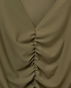 AIDASW BLOUSE - Olive Leaf