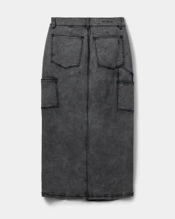 ALAYASW SKIRT - Grey Denim