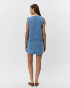 ALBERTINESW DRESS - Denim Blue