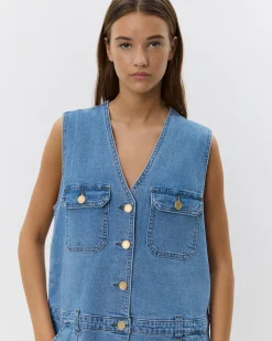 ALBERTINESW DRESS - Denim Blue