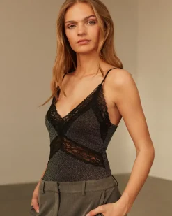 ALEEASW BODYSTOCKING - Black