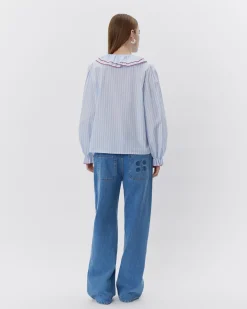 ALEXASW SHIRT - Blue striped