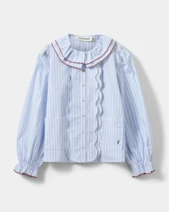 ALEXASW SHIRT - Blue striped