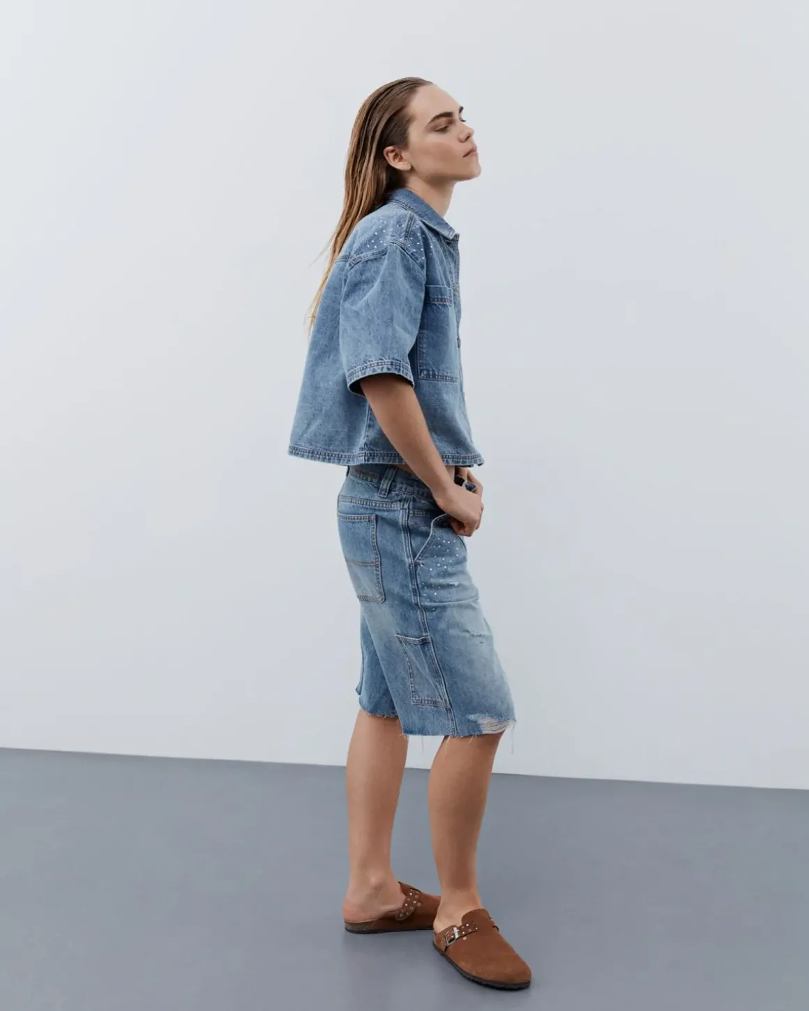 AlineSW Shirt - Light denim blue