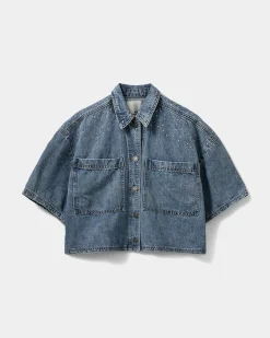 AlineSW Shirt - Light denim blue