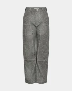 ALLICIASY TROUSERS - Dark denim blue