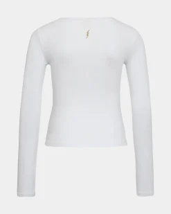 ALLICIASY T-SHIRT LONG SLEEVE - Brilliant White