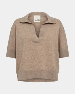 AMALYSW BLOUSE - Brown melange