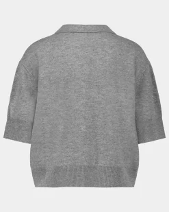 AMALYSW BLOUSE - Grey melange