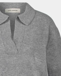 AMALYSW BLOUSE - Grey melange