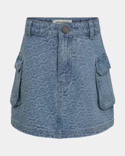 ANASY SKIRT - Denim blue