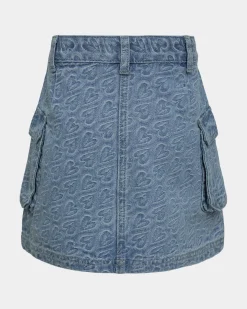 ANASY SKIRT - Denim blue