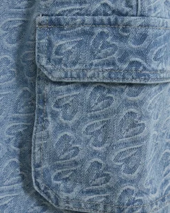 ANASY SKIRT - Denim blue