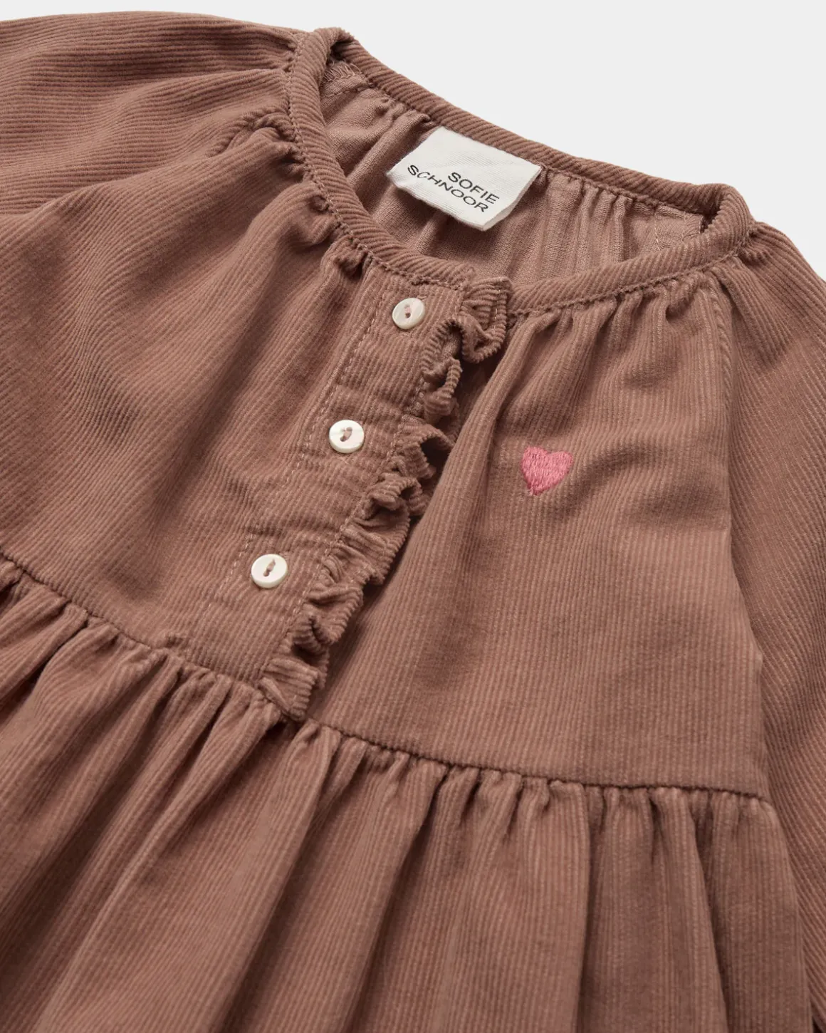 ANNASB DRESS - Rosy brown