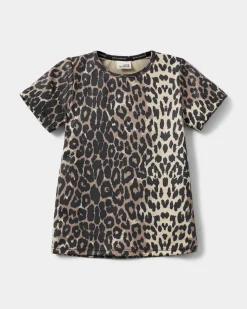ASITASK T-SHIRT - Light brown leopard