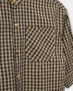 ASKERSB SHIRT - Brown check