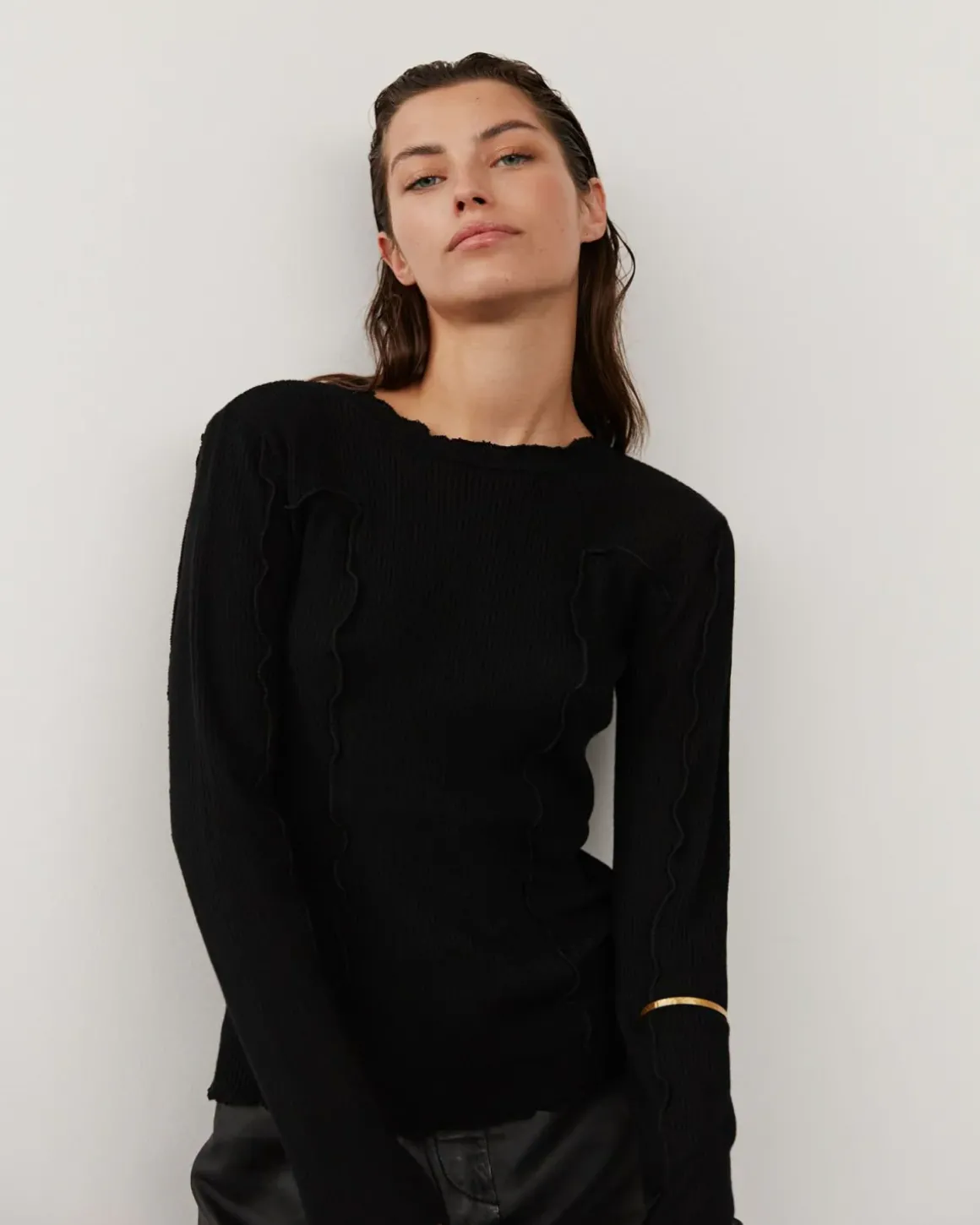 ASTERSW BLOUSE - Black