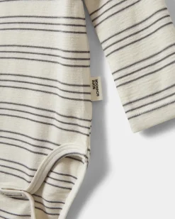 AUGUSTSB BODYSTOCKING - Antique White w Blue