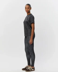 AVALINASPO LEGGINGS - Grey leopard