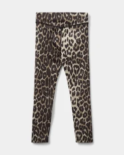 AVELINASK LEGGINGS - Light brown leopard