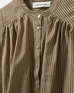 AYOSW SHIRT - Brown Striped
