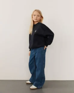 AZZISY TROUSERS - Denim blue